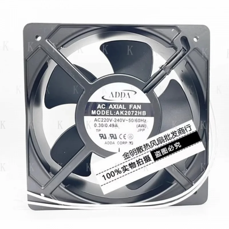 C ДЛЯ ADDA AK2072HB AC220V-240V 0,30A/0,49A 20572 Осевой вентилятор с большим воздушным потоком
C ДЛЯ ADDA AK2072HB AC220V-240V 0,30A/0,49A 20572 Осевой вентилятор с большим воздушным потоком