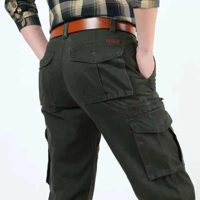 Autumn and Winter New Men's Casual Fashion Loose Multi Pocket Pants Workwear Pants Thickened
Autumn and Winter New Men's Casual Fashion Loose Multi Pocket Pants Workwear Pants Thickened