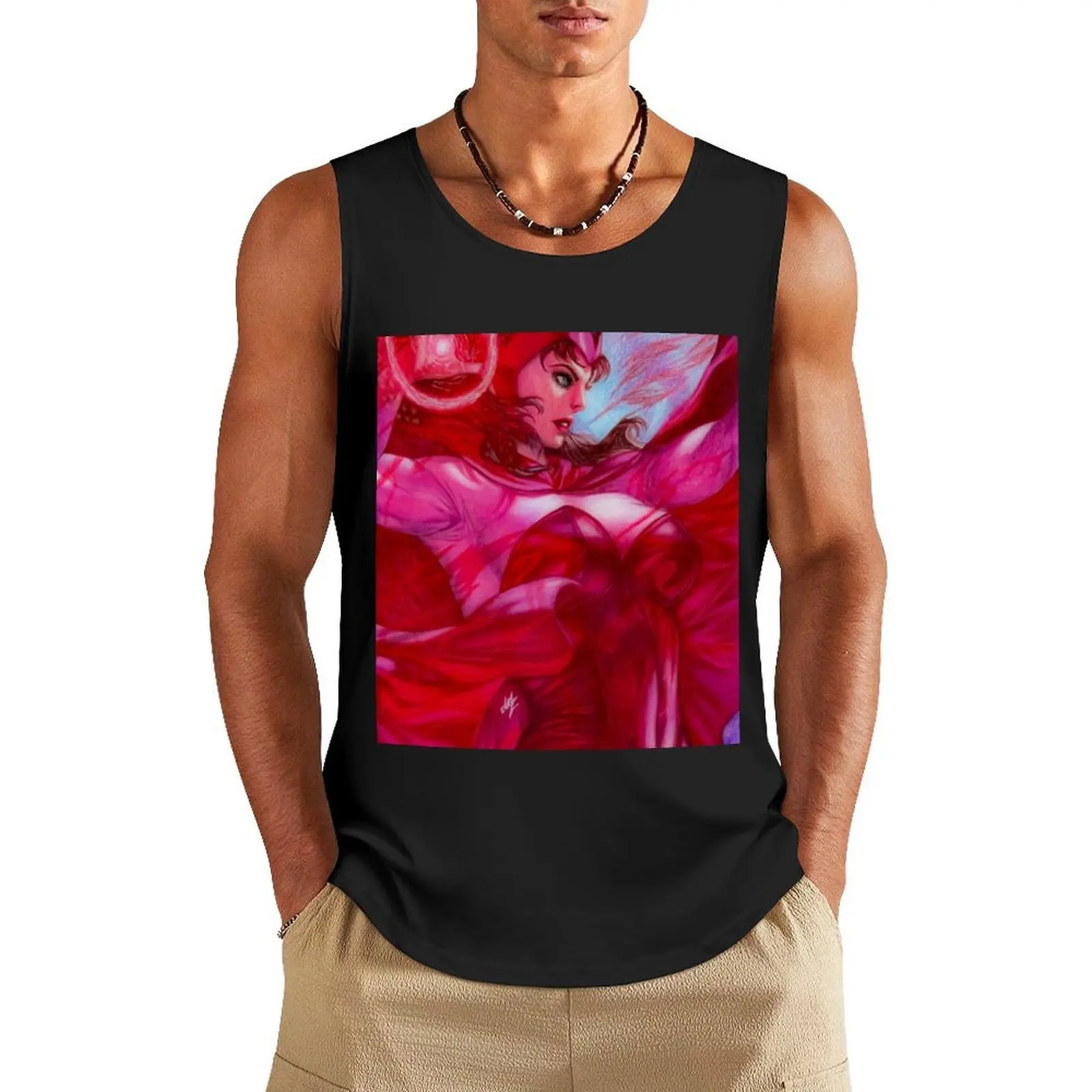 S Witch ~ Wanda Maximoff Tank Top t-shirts for Men's gym bodybuilding man Japanese t-shirt
S Witch ~ Wanda Maximoff Tank Top t-shirts for Men's gym bodybuilding man Japanese t-shirt