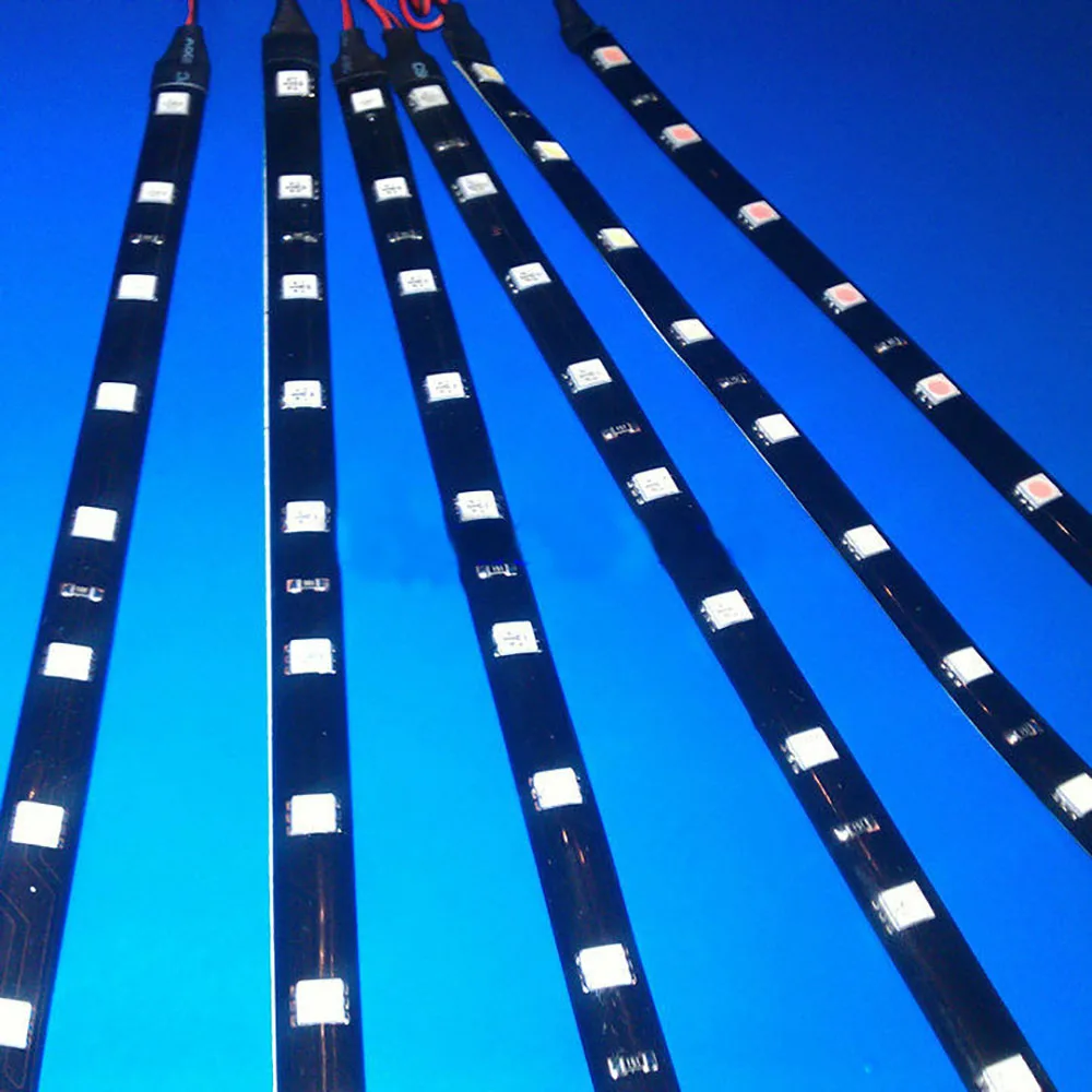 6pcs 30cm/11.8inch LED Strip Light Flexible 12 SMD LED Under Tube Underglow Underbody Car Motorcycle Boat Atmosphere Decorative
6pcs 30cm/11.8inch LED Strip Light Flexible 12 SMD LED Under Tube Underglow Underbody Car Motorcycle Boat Atmosphere Decorative