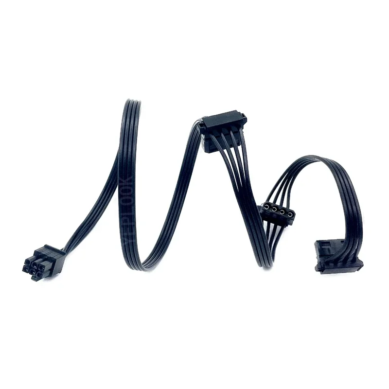 6Pin to 3 Molex 4Pin Angled, PATA Perif IDE Power Cable for Cooler Master MWE GOLD 750W, 650W, 550W Fully Modular Power Supply
6Pin to 3 Molex 4Pin Angled, PATA Perif IDE Power Cable for Cooler Master MWE GOLD 750W, 650W, 550W Fully Modular Power Supply