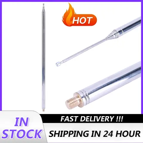Antenne télescopique à ondes courtes, filetage M10, antenne de remplacement bricolage pour radio HF V, antenne GP Yagi, 5.6m