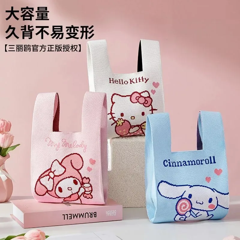 Kawaii Sanrio HelloKitty My Melody Genuine Elody Tote Bag Knitted Commuter Bag Small Lightweight Daily Use Large Capacity Anime
Kawaii Sanrio HelloKitty My Melody Genuine Elody Tote Bag Knitted Commuter Bag Small Lightweight Daily Use Large Capacity Anime