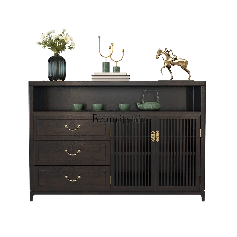 FG44New Chinese Style Sideboard Cabinet Chinese Style Solid Wood Mild Luxury Retro Wall Storage Tea Side Cabinet
FG44New Chinese Style Sideboard Cabinet Chinese Style Solid Wood Mild Luxury Retro Wall Storage Tea Side Cabinet