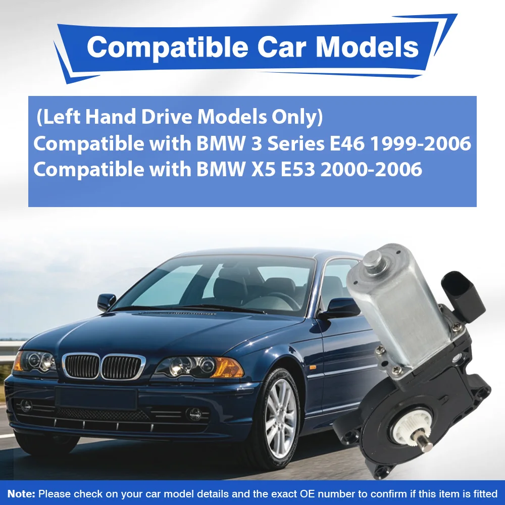 2 Pins Power Window Lift Motor Front Rear Left Right For BMW 3 Series E46 X5 E53 2000‑2006 67628362063 67628362064 67628362065
2 Pins Power Window Lift Motor Front Rear Left Right For BMW 3 Series E46 X5 E53 2000‑2006 67628362063 67628362064 67628362065