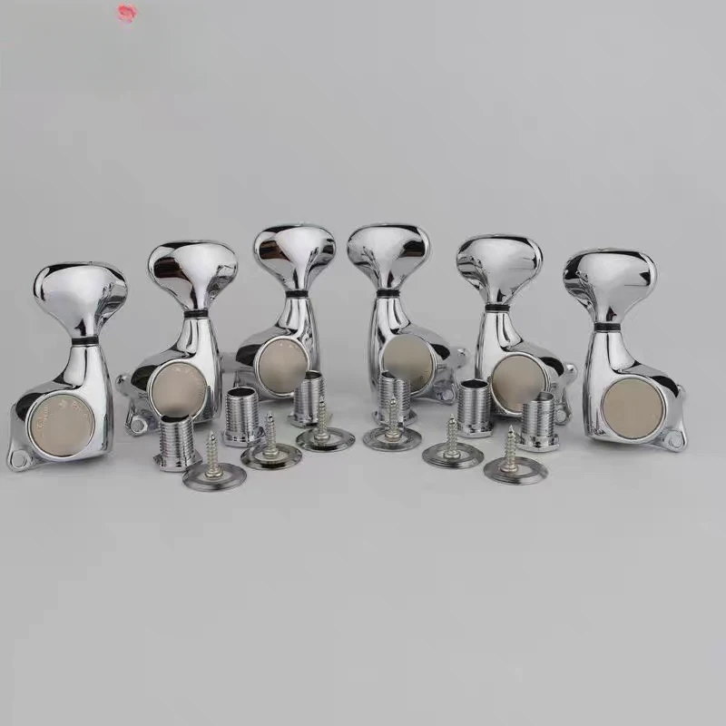 Silver Closed Guitar Tuning Pegs, Fully Enclosed String Tuners Heads Acoustic Folk Guitar
Silver Closed Guitar Tuning Pegs, Fully Enclosed String Tuners Heads Acoustic Folk Guitar