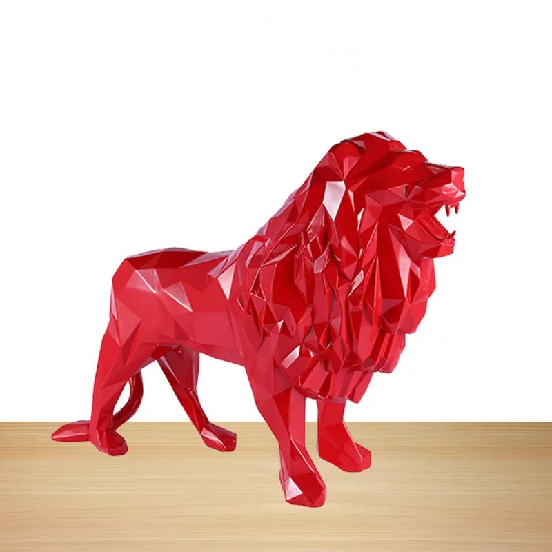 Large Size Quality Resin Crafts 78*30*56cm Geometric Lion Sculpture Ornaments Simulation Animal Home Decoration Garden Decor
Large Size Quality Resin Crafts 78*30*56cm Geometric Lion Sculpture Ornaments Simulation Animal Home Decoration Garden Decor