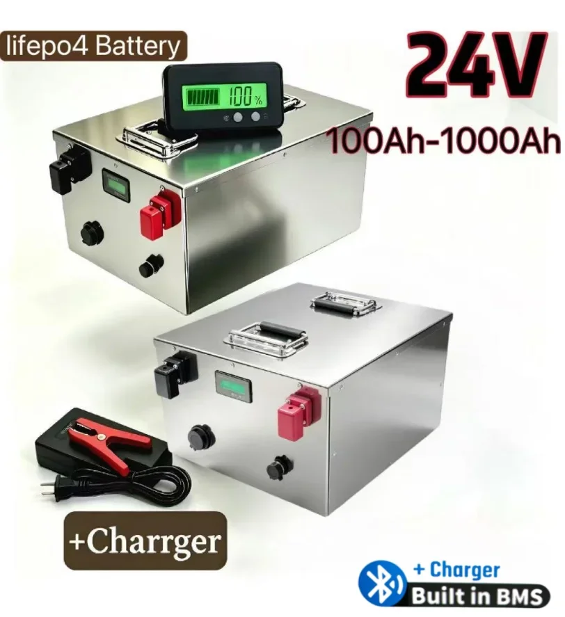 24V 100Ah-1000Ah LiFePO4 Battery | Lithium Iron Phosphate for Solar System, RV, Outdoor Camping & Off-Grid Power
24V 100Ah-1000Ah LiFePO4 Battery | Lithium Iron Phosphate for Solar System, RV, Outdoor Camping & Off-Grid Power