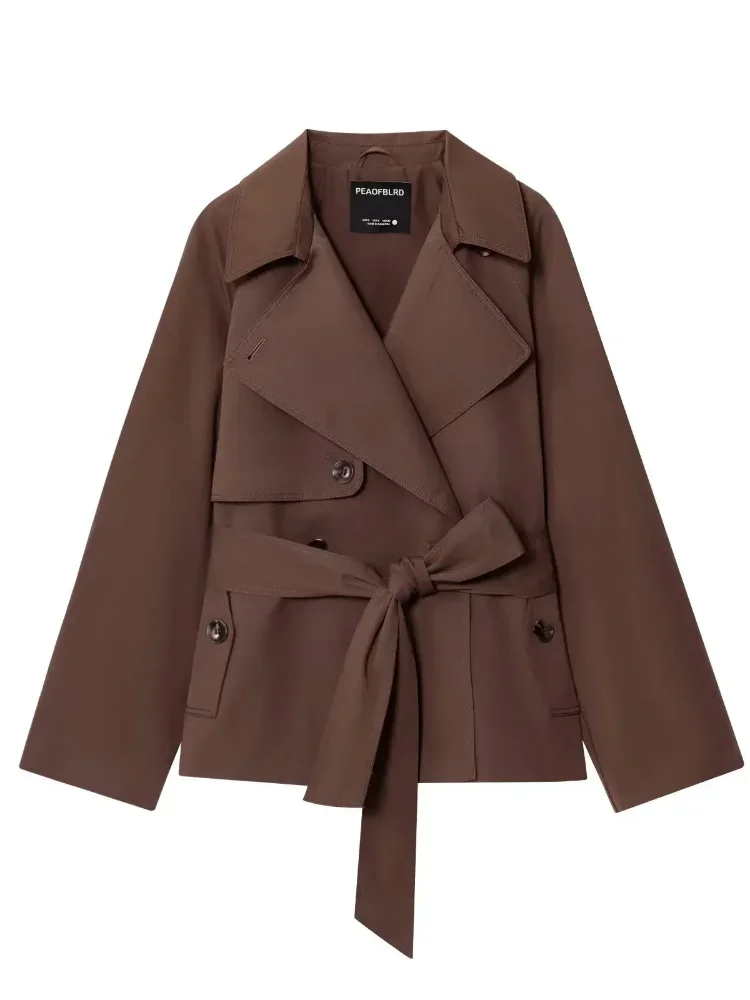 Женская укороченная ветровка-тренч 2026 с отложным воротником и шнуровкой, повседневная, с длинными рукавами, двубортная, свободного кроя
Женская укороченная ветровка-тренч 2026 с отложным воротником и шнуровкой, повседневная, с длинными рукавами, двубортная, свободного кроя