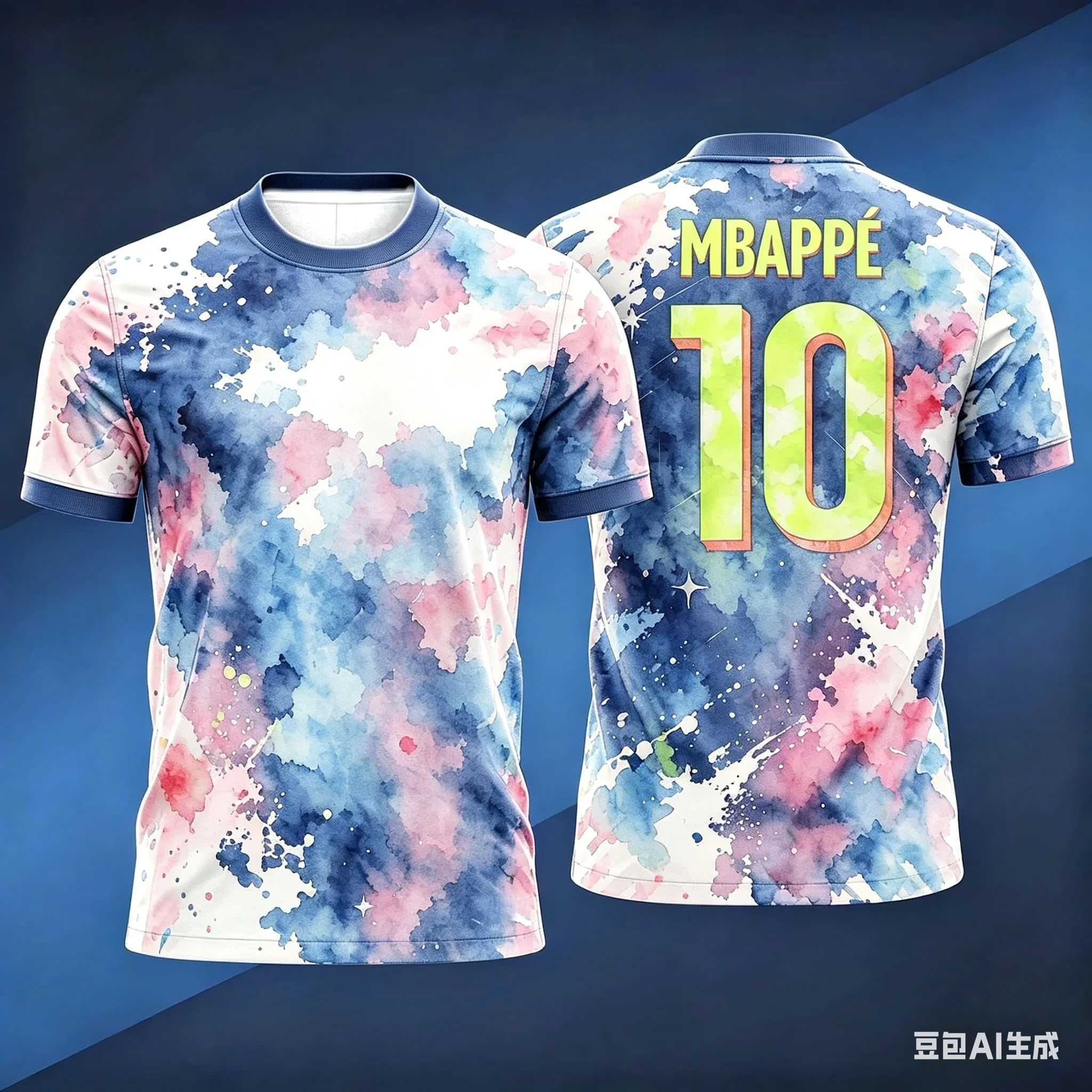 Mbappe No.10 Football Star Jersey Watercolor Splashed Ink Starry Sky Halo Theme Full Print Family Matchingkids T-shirt
Mbappe No.10 Football Star Jersey Watercolor Splashed Ink Starry Sky Halo Theme Full Print Family Matchingkids T-shirt