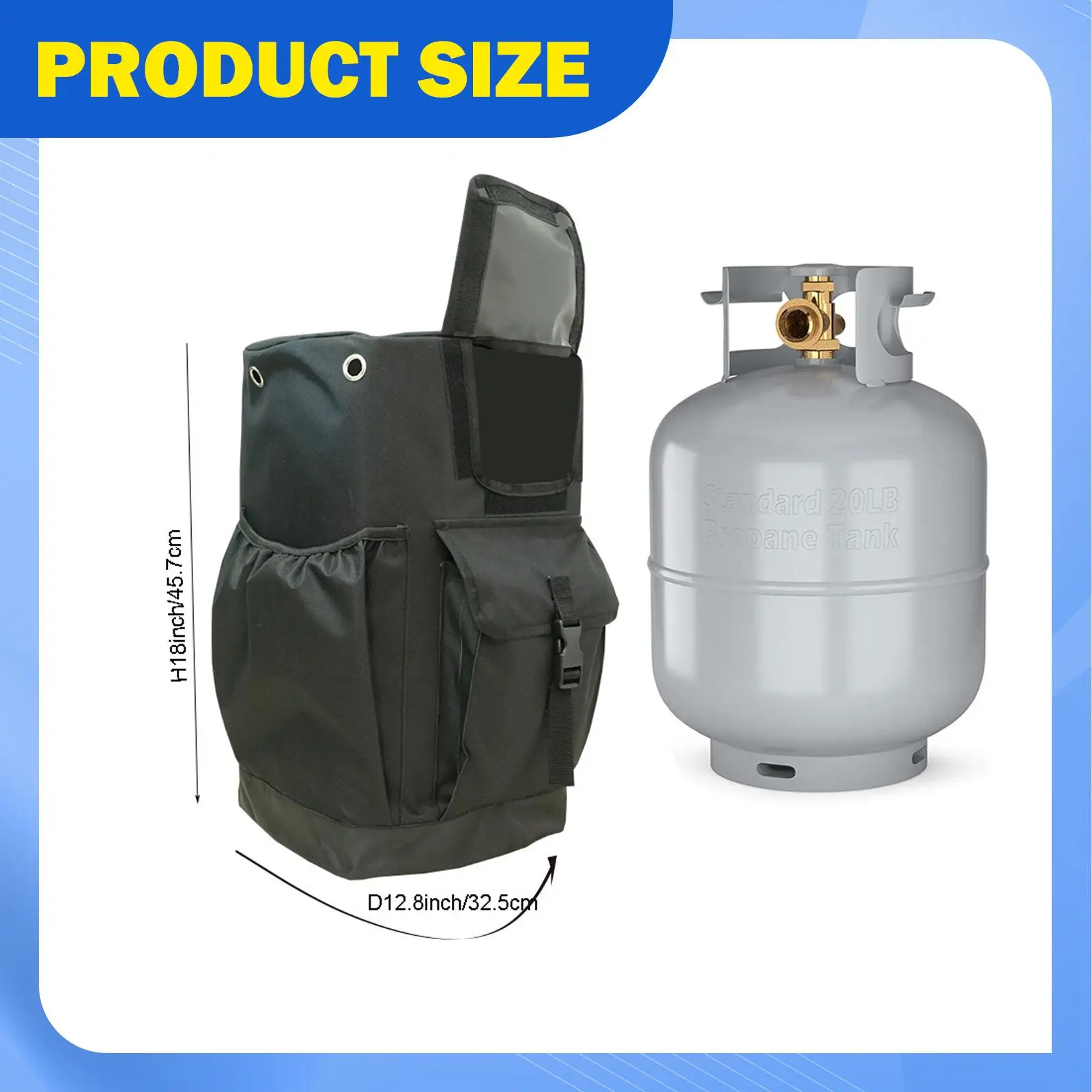 Gas Tank Cover Case Oxford Cloth Protective Storage Bag for Outdoor Camping Cookware Accessory
Gas Tank Cover Case Oxford Cloth Protective Storage Bag for Outdoor Camping Cookware Accessory