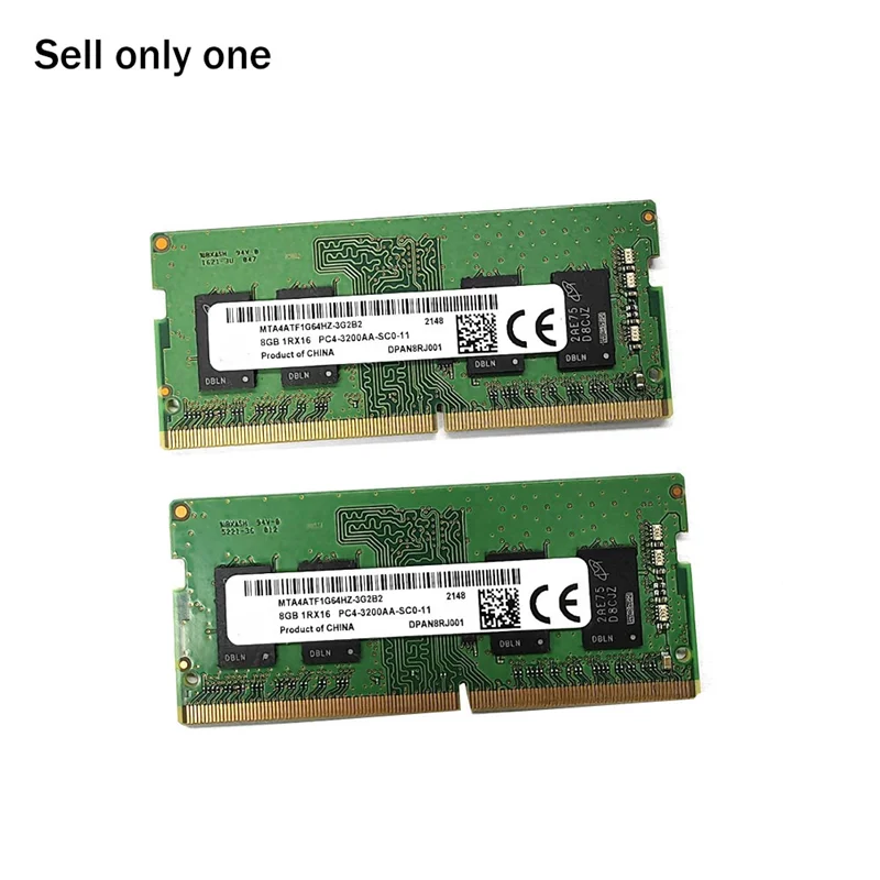 NEW DDR4 8GB 3200MHz RAM Memory PC4-25600 1.2V SODIMM Memory 260 Pin RAM Memory Laptop RAM Memory
NEW DDR4 8GB 3200MHz RAM Memory PC4-25600 1.2V SODIMM Memory 260 Pin RAM Memory Laptop RAM Memory