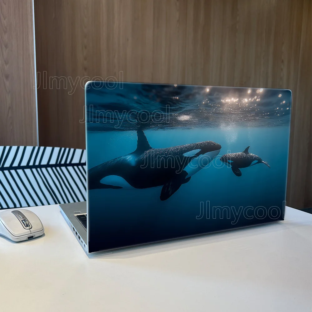 Deep Blue Ocean Orca Mother and Calf Scene Decor Decal Marine Life Art Laptop Skin Removable Notebook Protective Sticker
Deep Blue Ocean Orca Mother and Calf Scene Decor Decal Marine Life Art Laptop Skin Removable Notebook Protective Sticker