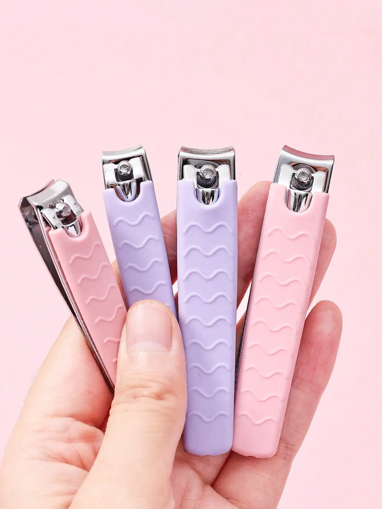 2pcs Nail Clippers Set, Pink & Purple Nail Clippers, Stainless Steel With Soft Silicone Handles, Portable Travel, Professional Pedicure & Manicure Tools, Gift For Women, Mother's Day Gift
2pcs Nail Clippers Set, Pink & Purple Nail Clippers, Stainless Steel With Soft Silicone Handles, Portable Travel, Professional Pedicure & Manicure Tools, Gift For Women, Mother's Day Gift