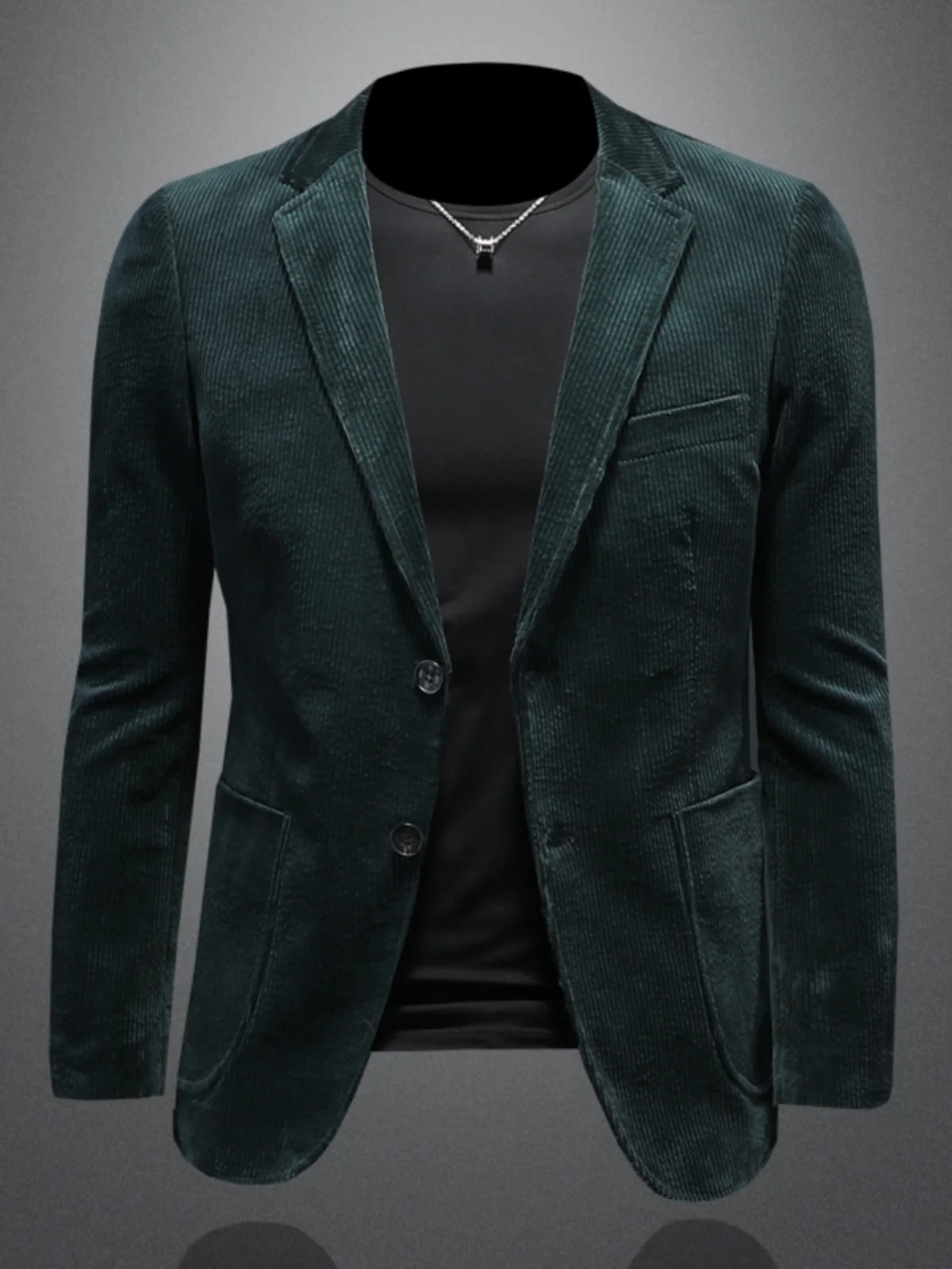 Winter New Corduroy Men's Tailored Jaet Thiened Slim Fit Korean Sle Casual Striped Suiting Top Quali Single Piece irt
Winter New Corduroy Men's Tailored Jaet Thiened Slim Fit Korean Sle Casual Striped Suiting Top Quali Single Piece irt