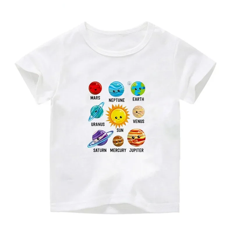 Nine Planets Shirt Children's Kids New Summer Tee Shirts Soft Breathable Unisex Tshirt Short Sleeve Casual Boys/girls T-Shirts
Nine Planets Shirt Children's Kids New Summer Tee Shirts Soft Breathable Unisex Tshirt Short Sleeve Casual Boys/girls T-Shirts