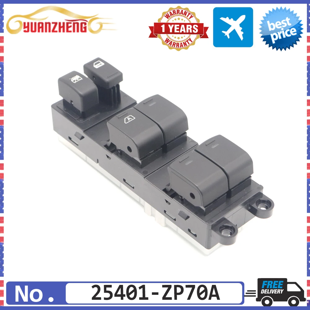 CAR NEW Left Front Electric Master Power Window Control Switch 25401-ZP70A For Nissan Frontier Crew Cab Xterra 2007-2019
CAR NEW Left Front Electric Master Power Window Control Switch 25401-ZP70A For Nissan Frontier Crew Cab Xterra 2007-2019
