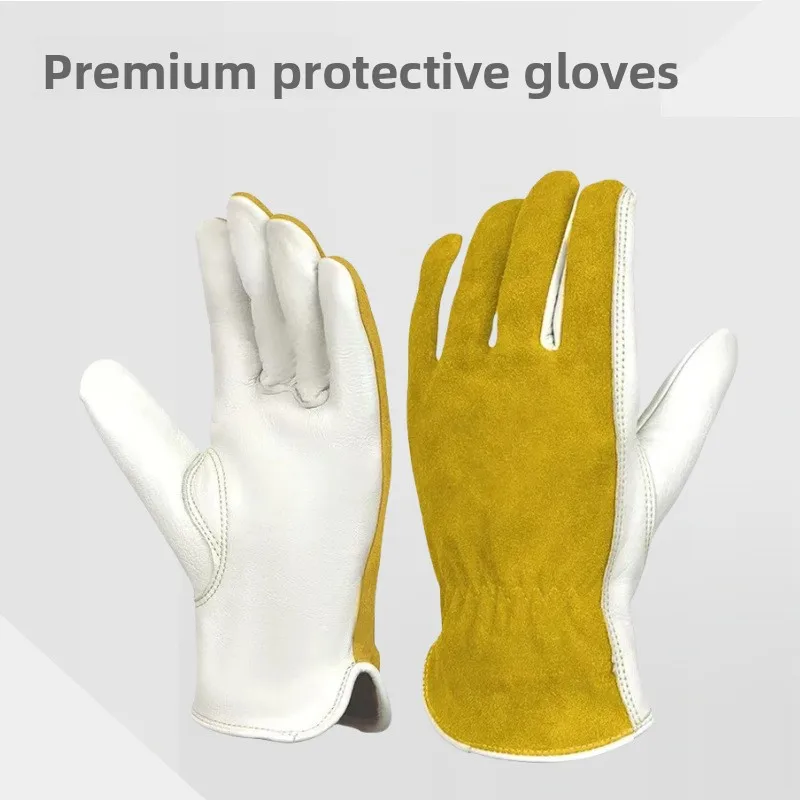 1 Pair Men Work Gloves Soft Cowhide Driver Hunting Driving Farm Garden Welding Security Protection Safety Mechanic Glove
1 Pair Men Work Gloves Soft Cowhide Driver Hunting Driving Farm Garden Welding Security Protection Safety Mechanic Glove