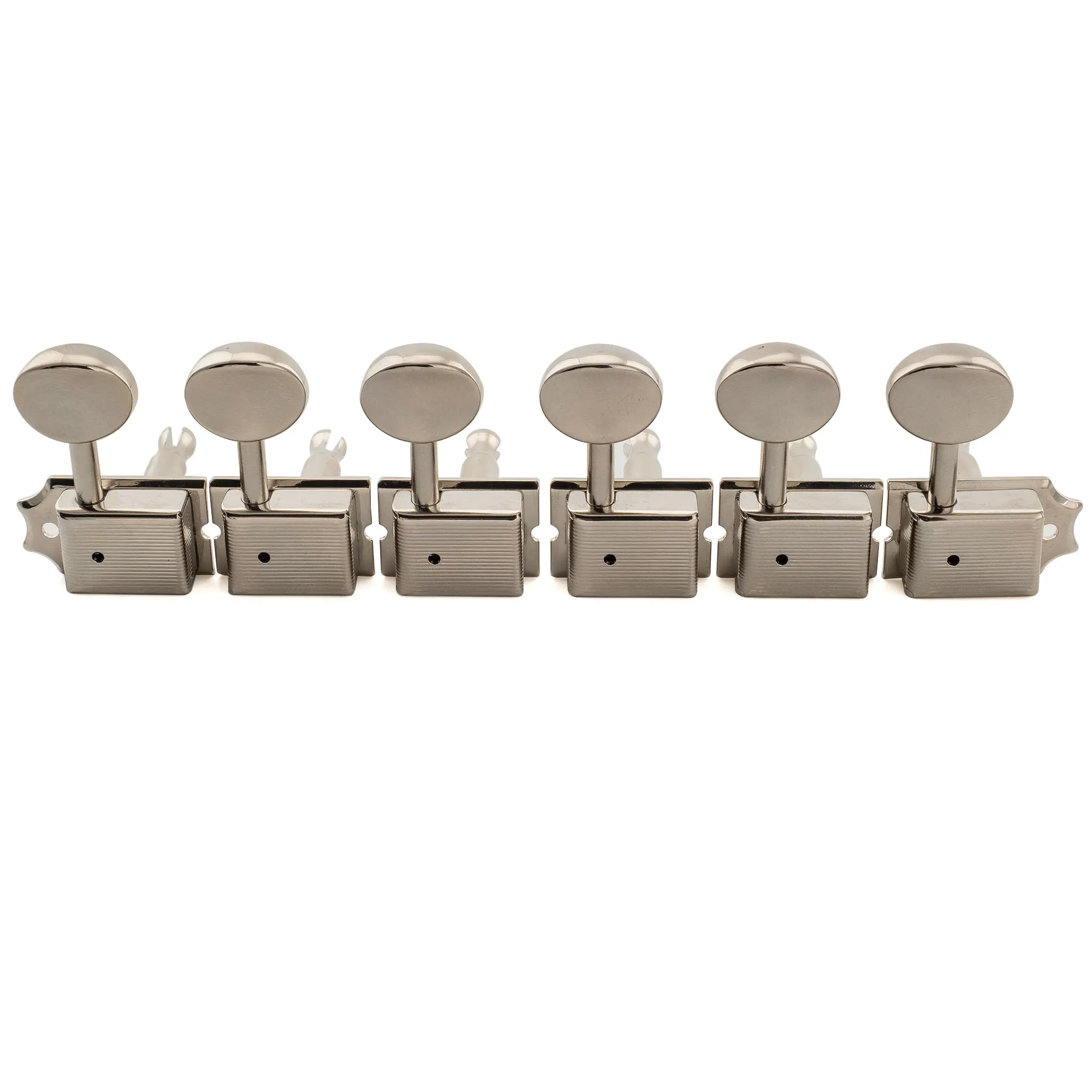 Musiclily Pro R18T 6-in-line 18:1 Ratio Semi Closed Vintage Machine Heads Tuners for Fender Squier ST Tele Electric Guitar
Musiclily Pro R18T 6-in-line 18:1 Ratio Semi Closed Vintage Machine Heads Tuners for Fender Squier ST Tele Electric Guitar