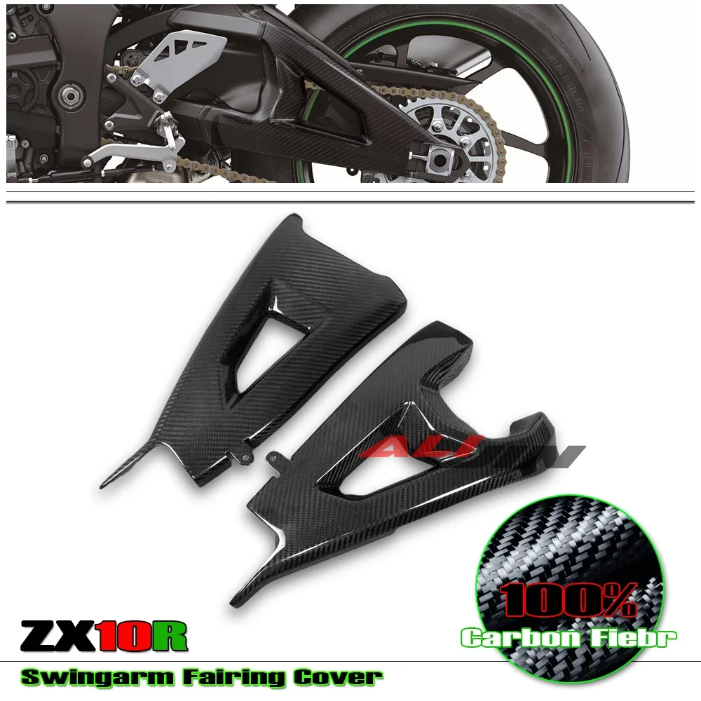 Real Dry 100% Carbon Fiber For KAWASAKI NINJA ZX10R ZX-10R 2016-2024 Motorcycle Rear Side Swingarm Protector Fairing Cover Panel
Real Dry 100% Carbon Fiber For KAWASAKI NINJA ZX10R ZX-10R 2016-2024 Motorcycle Rear Side Swingarm Protector Fairing Cover Panel