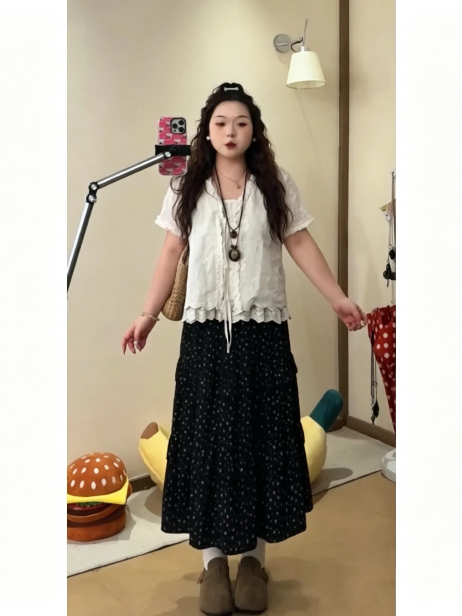 Summer 2026 Fashion plus Size Women's Dress Set with Polka Dot Half Skirt Loose Style with Lace Trim Cute for Plump Ladies
Summer 2026 Fashion plus Size Women's Dress Set with Polka Dot Half Skirt Loose Style with Lace Trim Cute for Plump Ladies