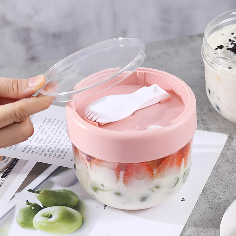 2Pcs Overnight Oatmeal Jars Lightweight Travel Safe Cereal Storage Containers Smooth Surface Fine Texture Overnight Oats Jars
2Pcs Overnight Oatmeal Jars Lightweight Travel Safe Cereal Storage Containers Smooth Surface Fine Texture Overnight Oats Jars