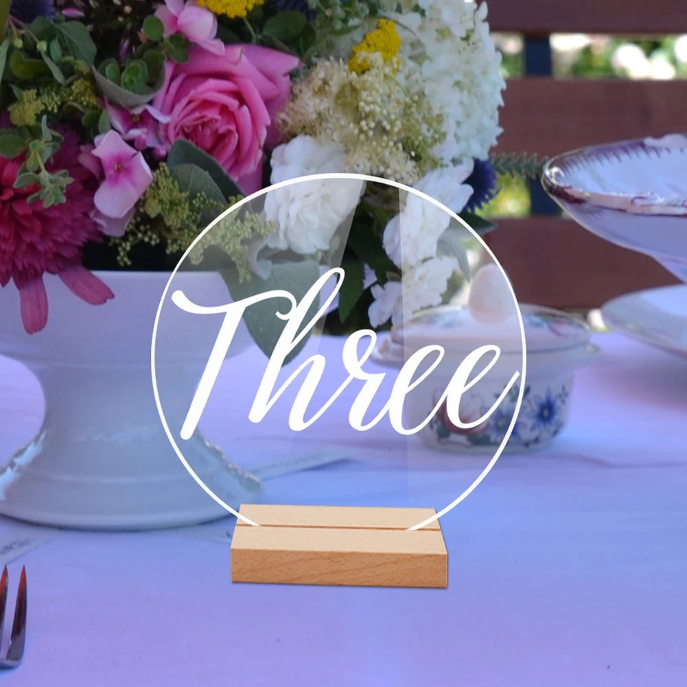 10pcs Acrylic Wedding Table Number Clear Table Number Signs Reusable Acrylic English Letter Number Card For Wedding Party
10pcs Acrylic Wedding Table Number Clear Table Number Signs Reusable Acrylic English Letter Number Card For Wedding Party