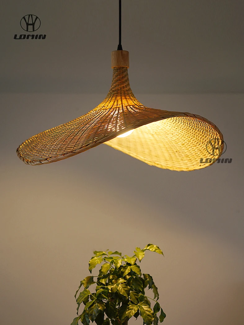 GEW Classic Hand-Woven Bamboo Lantern Pendant Lamp Natural Rattan Wicker Chandelier E27 Lighting Fixture for Home Decor
GEW Classic Hand-Woven Bamboo Lantern Pendant Lamp Natural Rattan Wicker Chandelier E27 Lighting Fixture for Home Decor