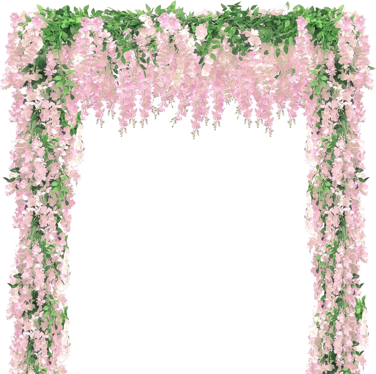 10Pcs 72FT Artificial Wisteria Garland, Hanging Flowers for Home Garden Outdoor Wedding Arch Decorations
10Pcs 72FT Artificial Wisteria Garland, Hanging Flowers for Home Garden Outdoor Wedding Arch Decorations