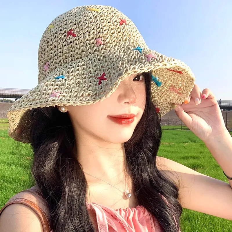 Custom. Sweet Colorful Hollow Woven Straw Hat with Wide Brim, Hat Women, Summer Beach Vacation Hat, Fishe
Custom. Sweet Colorful Hollow Woven Straw Hat with Wide Brim, Hat Women, Summer Beach Vacation Hat, Fishe