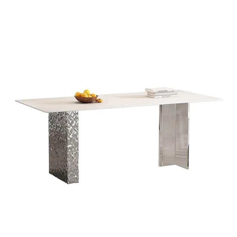 Acrylic suspended water corrugated stainless steel dining table Italian minimalist transparent Nordic designer island long home
Acrylic suspended water corrugated stainless steel dining table Italian minimalist transparent Nordic designer island long home