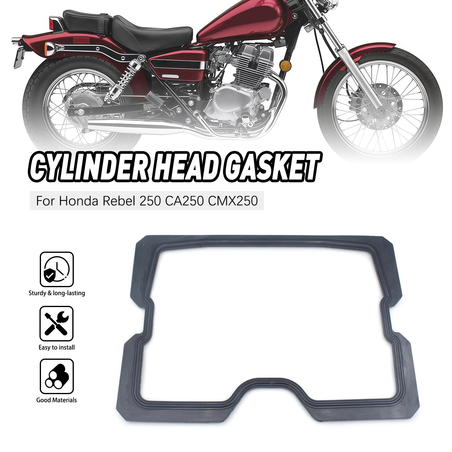 For Honda Rebel 250 CA250 CMX250 Motorcycle Accessories Engine Cylinder Head Valve Cover Gasket Seal
For Honda Rebel 250 CA250 CMX250 Motorcycle Accessories Engine Cylinder Head Valve Cover Gasket Seal