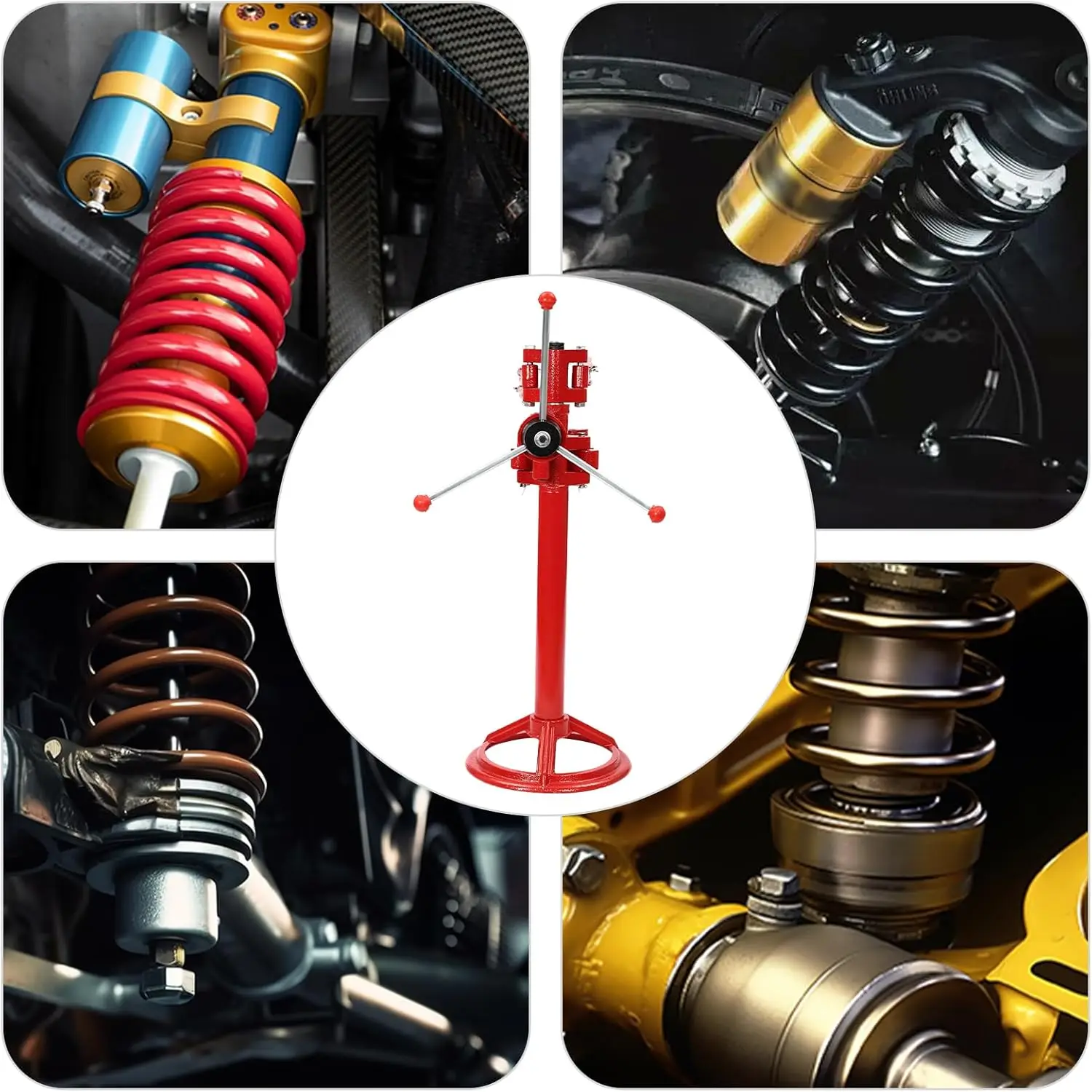Heavy Duty Strut Spring Compressor Tool Capacity Adjustable Auto Suspension Repair Kit for Trucks Shock Absorber Spring Removal
Heavy Duty Strut Spring Compressor Tool Capacity Adjustable Auto Suspension Repair Kit for Trucks Shock Absorber Spring Removal