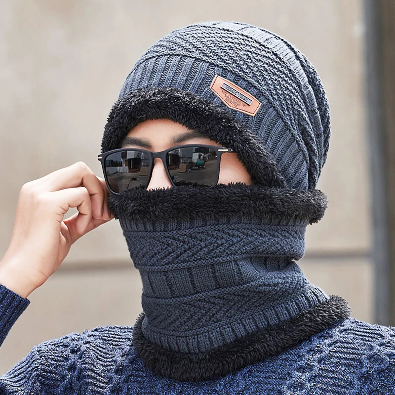 Winter Hats Knit Cap Thick Beanie Hat Knitted Hat Outdoor Riding Hat Warm Thickening Velvet Neck Protect Cap Motorcycle Mask
Winter Hats Knit Cap Thick Beanie Hat Knitted Hat Outdoor Riding Hat Warm Thickening Velvet Neck Protect Cap Motorcycle Mask