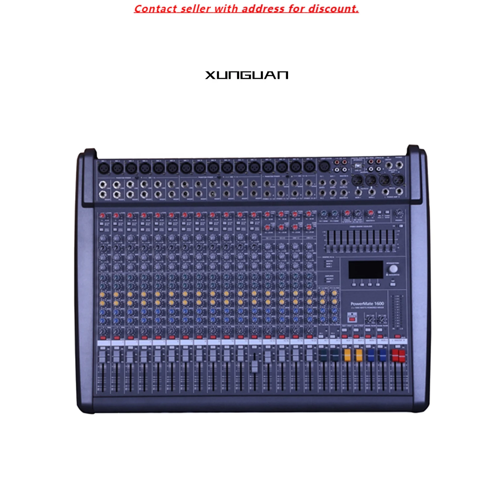 PM1600-3 Studio Sound Mixer With Amplifier 2*1200W For Profession Sound System DJ
PM1600-3 Studio Sound Mixer With Amplifier 2*1200W For Profession Sound System DJ