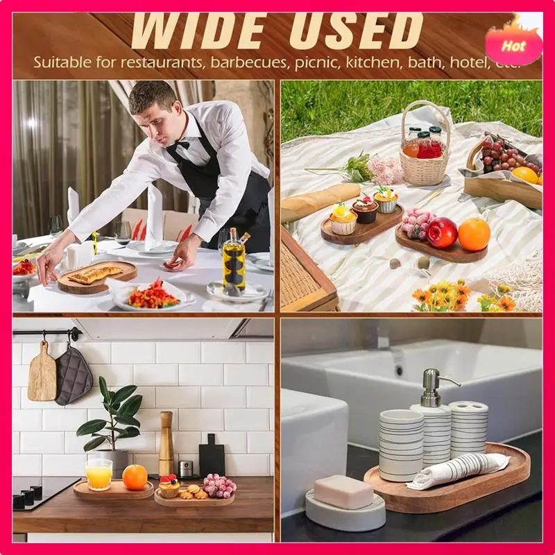 ABYP 4Pack Wood Serving Trays 11.5X4inch Charcuterie Boards Oval Wooden Plates Wood Serving Platter Cheese Dinner Plates Bulk
ABYP 4Pack Wood Serving Trays 11.5X4inch Charcuterie Boards Oval Wooden Plates Wood Serving Platter Cheese Dinner Plates Bulk