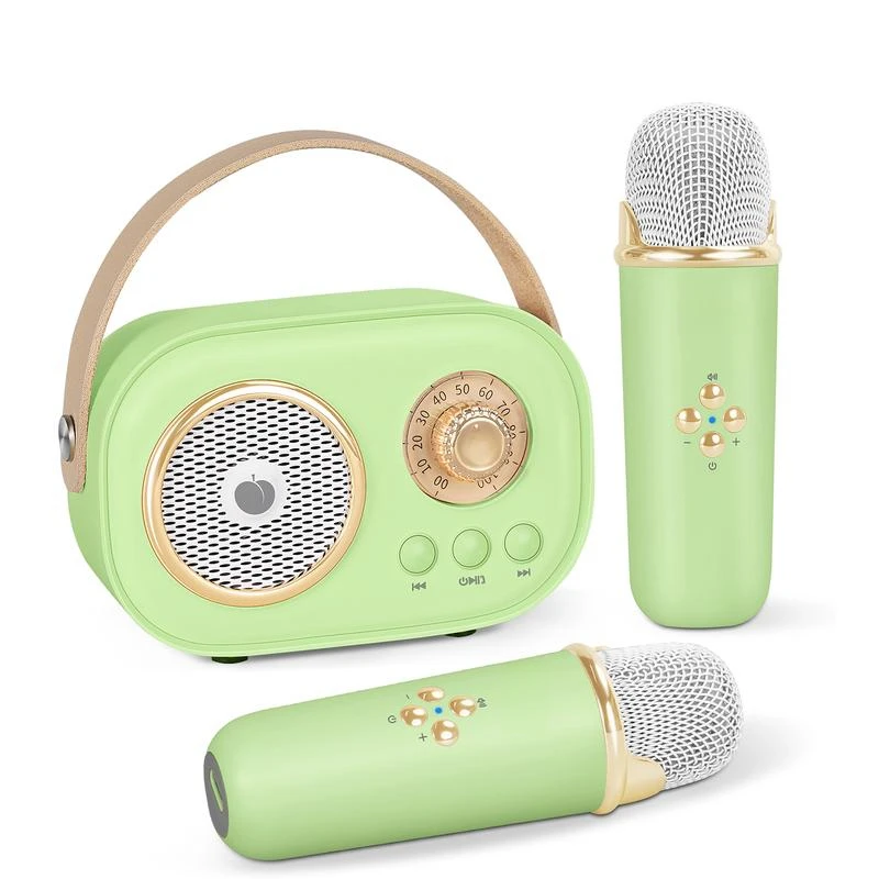 Мини-караоке-машина, портативный Bluetooth-динамик с беспроводным микрофоном, 6 режимов звука, подарки на день рождения, дома, друзей, вечеринку
Мини-караоке-машина, портативный Bluetooth-динамик с беспроводным микрофоном, 6 режимов звука, подарки на день рождения, дома, друзей, вечеринку