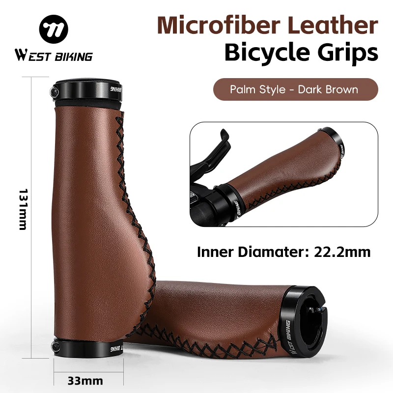 WEST BIKING Mountain Bike Grips Microfiber Fiber Anti-slip Bicycle Handlebar Cover Aluminum Alloy Lock Ring Ergonomic MTB Grips
WEST BIKING Mountain Bike Grips Microfiber Fiber Anti-slip Bicycle Handlebar Cover Aluminum Alloy Lock Ring Ergonomic MTB Grips