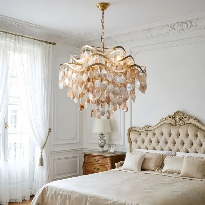 Shell Luxury Chandelier, Modern Vintage Shell Art Pendant Light, Creative Hanging Lamp for Dining Room Living Room Bedroom Study
Shell Luxury Chandelier, Modern Vintage Shell Art Pendant Light, Creative Hanging Lamp for Dining Room Living Room Bedroom Study