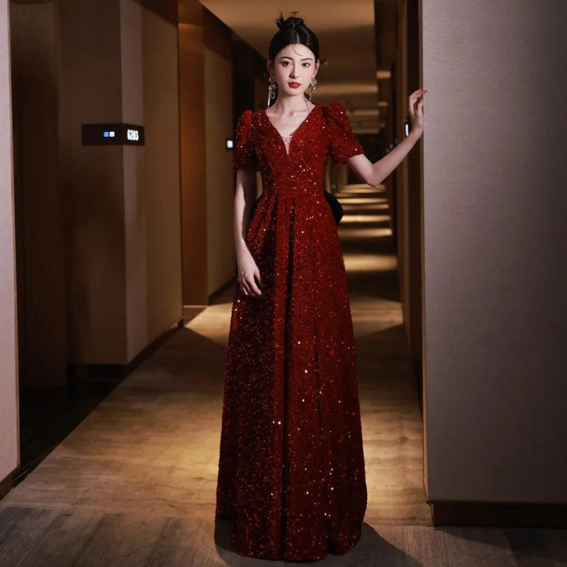 Ele Long Lace Evening Dr ort Sve Wedding Dr Performance Chorus Host Resin Diamond Decorated mid Waist a Lin...
Ele Long Lace Evening Dr ort Sve Wedding Dr Performance Chorus Host Resin Diamond Decorated mid Waist a Lin...