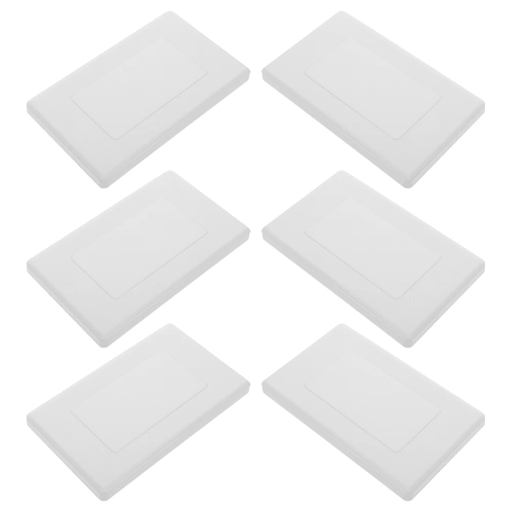 6 Pcs Plates for Electrical Outlets Junction Box Covers Durable Plastic Panels Hide Wires Home Office Use
6 Pcs Plates for Electrical Outlets Junction Box Covers Durable Plastic Panels Hide Wires Home Office Use