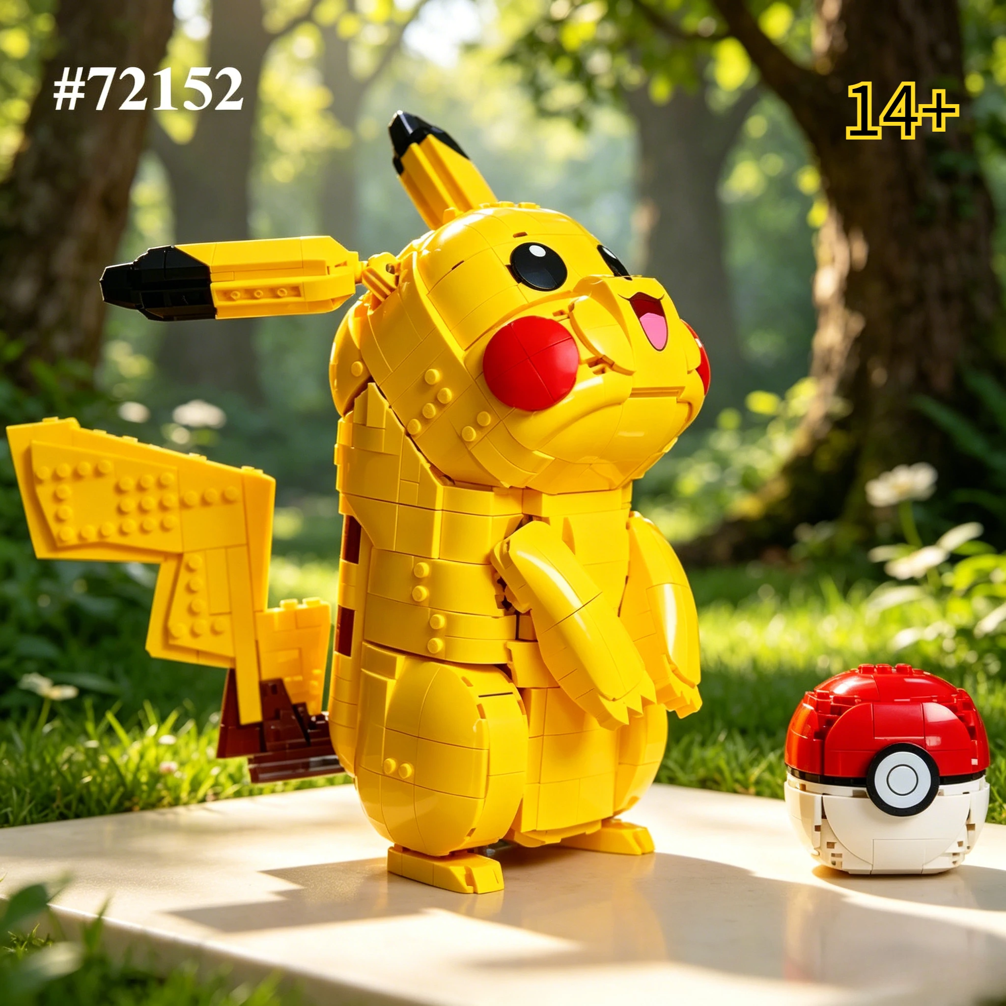 Pikachu Construction 72152 Building Blocks Set Compatible With Legoed Particles Suitable For Halloween Christmas Gifts 2050PCS
Pikachu Construction 72152 Building Blocks Set Compatible With Legoed Particles Suitable For Halloween Christmas Gifts 2050PCS