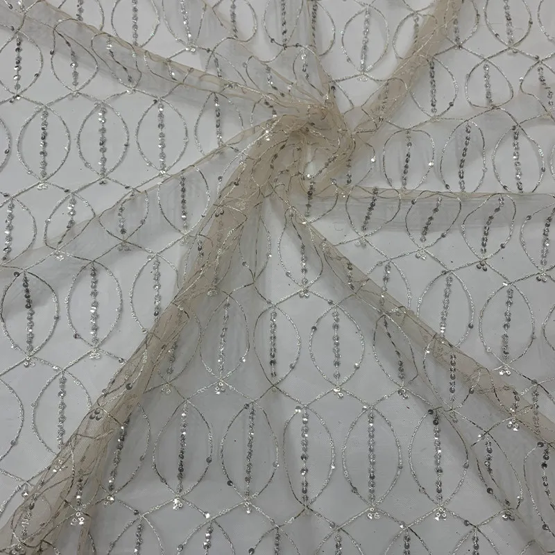 Mesh Bead Sequins Embroidered Fabric for Cheongsam Childrens Clothing Dress Design Cloth Diy By The Yard Sewing Material
Mesh Bead Sequins Embroidered Fabric for Cheongsam Childrens Clothing Dress Design Cloth Diy By The Yard Sewing Material