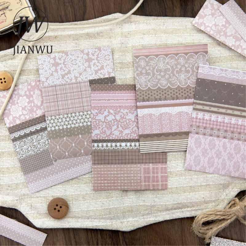 JIANWU Lace Dream Series Vintage Lace Flower Landscape Material Collage Scrapbooking Memo Pad Creative Junk Journal Stationery
JIANWU Lace Dream Series Vintage Lace Flower Landscape Material Collage Scrapbooking Memo Pad Creative Junk Journal Stationery