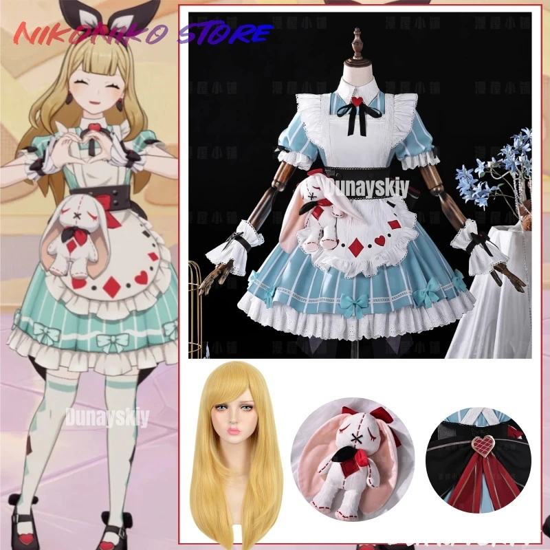 Genshin Impact Alice Cosplay Costume Dress Headwear Miliastra Wonderland Fairyland Prom Halloween Party Women Girls Role Play
Genshin Impact Alice Cosplay Costume Dress Headwear Miliastra Wonderland Fairyland Prom Halloween Party Women Girls Role Play