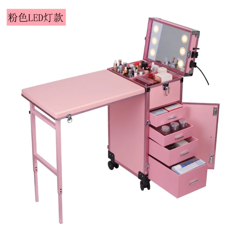 Cosmetic case, trolley, large capacity, special nail case for advanced makeup artists, makeup artist follow-up case
Cosmetic case, trolley, large capacity, special nail case for advanced makeup artists, makeup artist follow-up case
