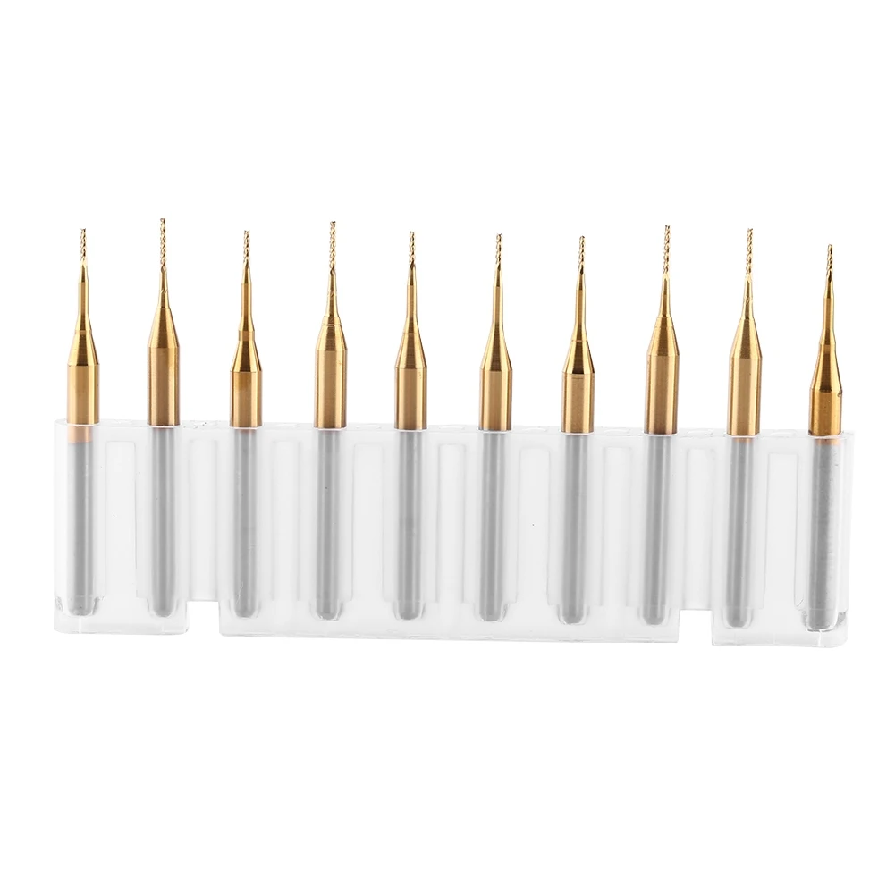 10pcs Titanium Coat Tungsten Carbide End Mill Engraving Bits Milling Cutter 3.175mmx0.6mm
10pcs Titanium Coat Tungsten Carbide End Mill Engraving Bits Milling Cutter 3.175mmx0.6mm