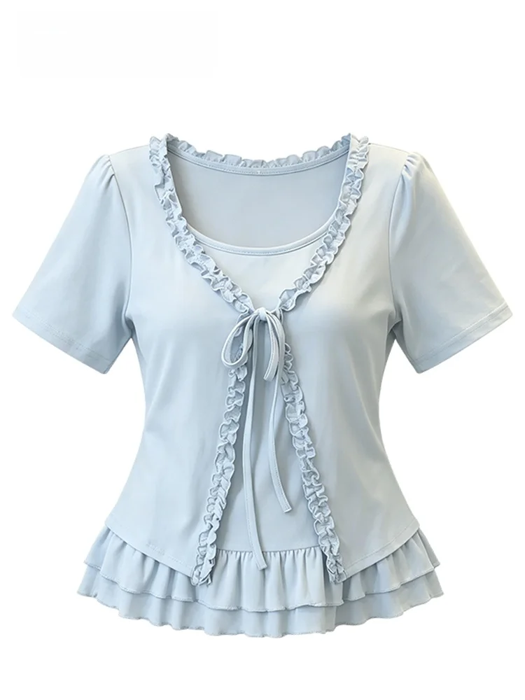 plus Size Short Sleeve T-Shirt Women Summer New Style Slimming Age-Defying Patchwork Top Trendy High Waist Design Skin-Friend...
plus Size Short Sleeve T-Shirt Women Summer New Style Slimming Age-Defying Patchwork Top Trendy High Waist Design Skin-Friend...