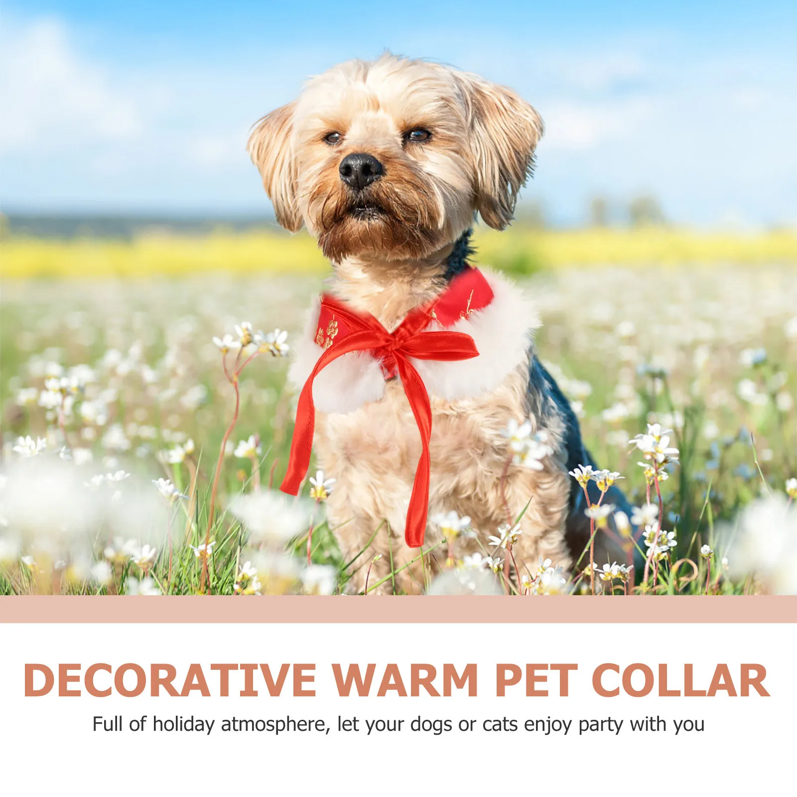 Chinese Style Decorative Pet Collar Winter Warm Neckwear Adjustable New Year Collar for Dogs Cats Party Accessory
Chinese Style Decorative Pet Collar Winter Warm Neckwear Adjustable New Year Collar for Dogs Cats Party Accessory