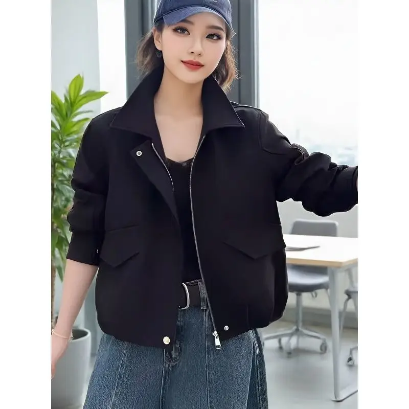Fashion Tooling Coat Ladies Casual Windbreaker Spring Autumn 2026New Short Jacket Women Korean Overwear Joker Slim Outcoat Top
Fashion Tooling Coat Ladies Casual Windbreaker Spring Autumn 2026New Short Jacket Women Korean Overwear Joker Slim Outcoat Top